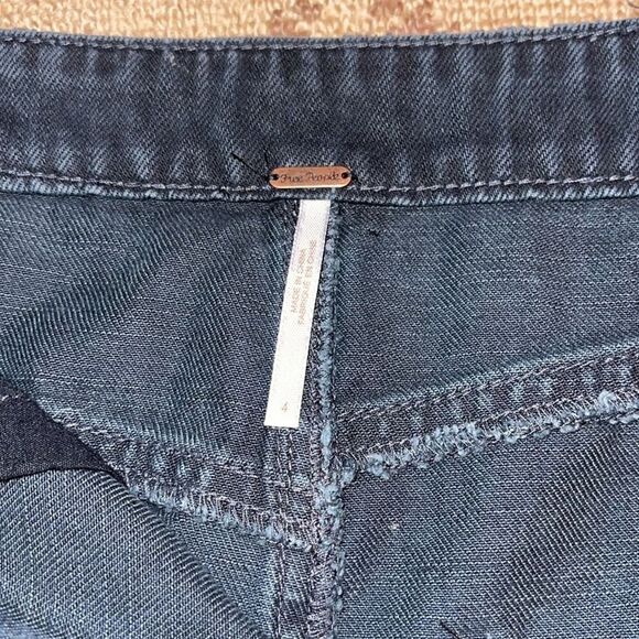 Free People black denim skirt NWOT 4 - Picture 3 of 10